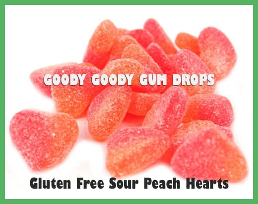 2.5 Kg Gluten-Free Sour Peach Hearts Goody Goody Gum Drops online lolly shop