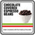 Dark chocolate coated coffee beans