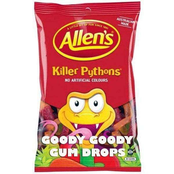 Allen's Killer Pythons 1 Kg Goody Goody Gum Drops online lolly shop