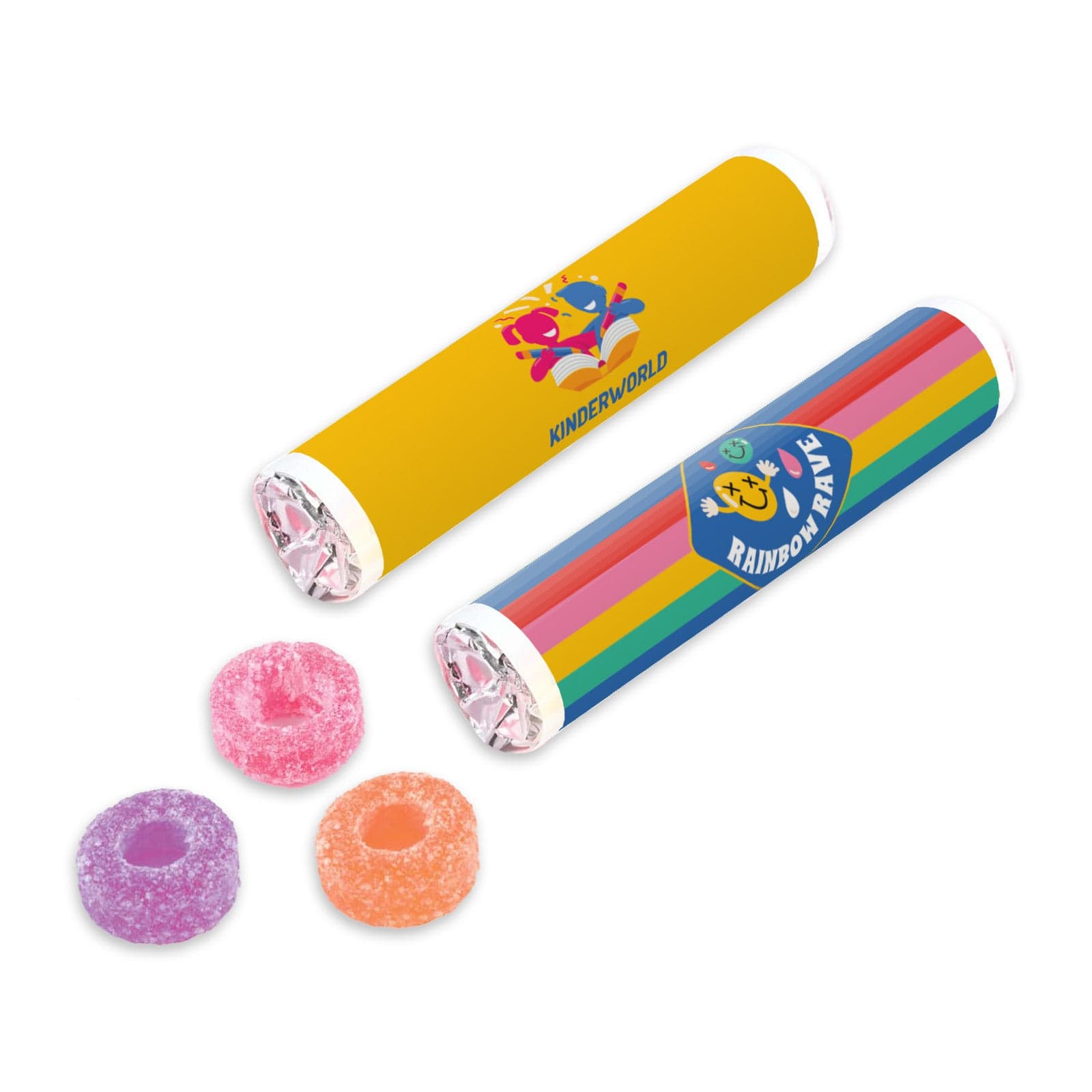 Assorted Flavour Fruit Rings in your brand Goody Goody Gum Drops online lolly shop