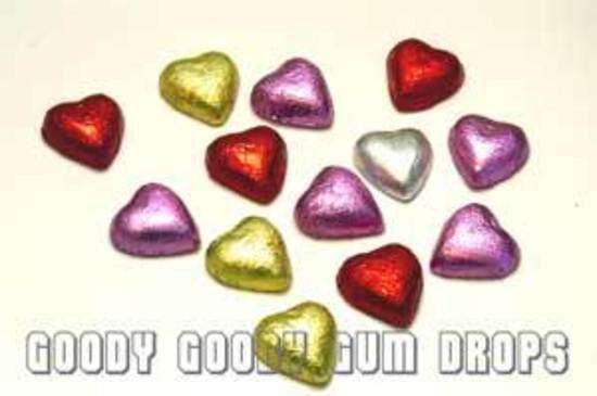 Chocolate Hearts (Approx 100-125) Goody Goody Gum Drops online lolly shop