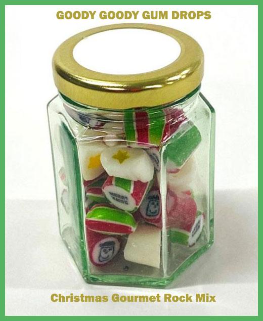 Christmas Gourmet Rock 14 x 70 Gm Jars Goody Goody Gum Drops online lolly shop