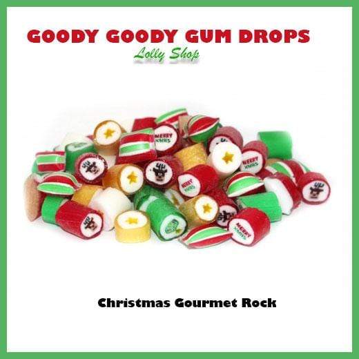 Christmas Gourmet Rock Gift Jars (10 Jars) Goody Goody Gum Drops online lolly shop