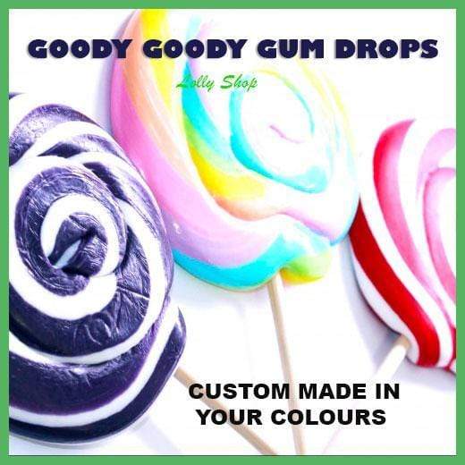 Design your own 8 Cm Gourmet Lollipops (Pack of 43) Goody Goody Gum Drops online lolly shop