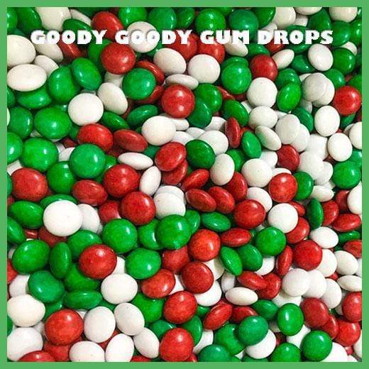 Red-Green-White Choc Drops 1 Kg Goody Goody Gum Drops online lolly shop