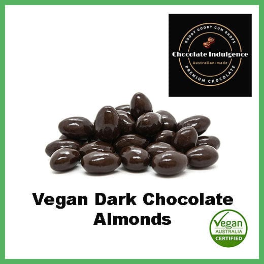 Vegan Dark Chocolate Almonds - Chocolate Indulgence Goody Goody Gum Drops online lolly shop