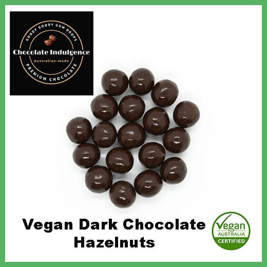 Vegan Dark Chocolate Hazel Nuts - Chocolate Indulgence Goody Goody Gum Drops online lolly shop